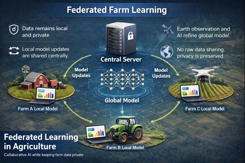 TerraFed privacy-governed soil intelligence workflow